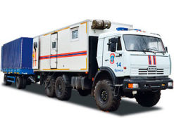 Аварийно-спасательные автомобили КАМАЗ с прицепом