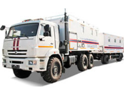 Мобильный узел связи на базе КАМАЗ-43118 с прицепом