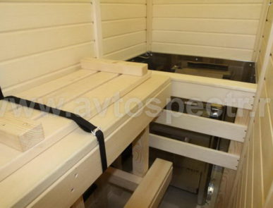 Передвижная баня на базе прицепа СЗАП