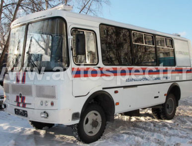 Газоспасательный автомобиль на базе ПАЗ 3206