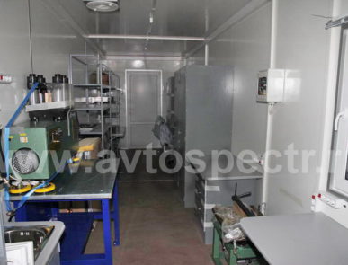 Мобильная строительная лаборатория по испытанию бетона