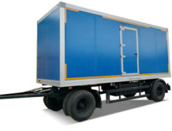 Мобильный санитарно-туалетный комплекс на базе прицепа НЕФАЗ