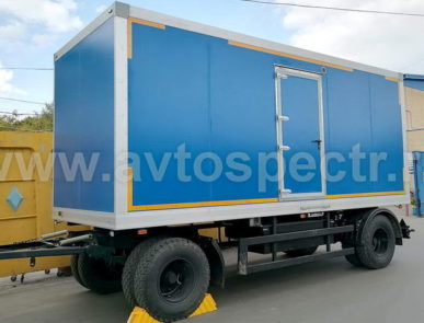 Мобильный санитарно-туалетный комплекс на базе прицепа НЕФАЗ