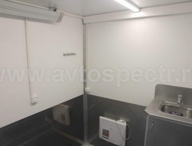 Мобильный санитарно-туалетный комплекс на базе прицепа НЕФАЗ