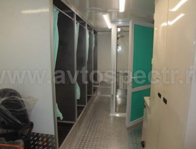 Мобильный  пункт санитарной обработки на базе прицепа