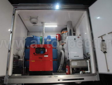 Мобильный  пункт санитарной обработки на базе прицепа