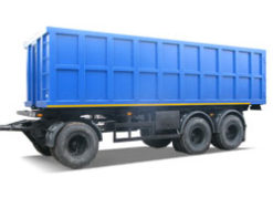 Прицеп самосвальный трехосный с разгрузкой назад