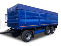 С разгрузкой на две бок. стороны с откидными бок. бортами