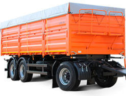 С разгрузкой на две бок. стороны с откидными бок. бортами