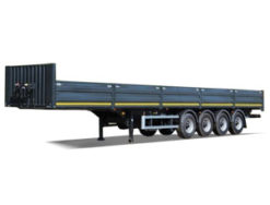 Полуприцеп бортовой четырехосный с откидными боковыми и задним бортом