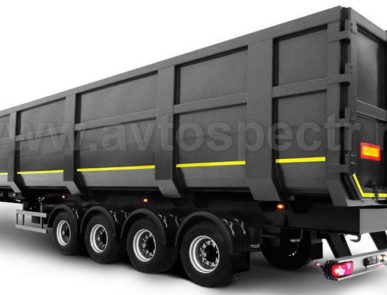 Полуприцеп самосвальный четырехосный  с разгрузкой назад